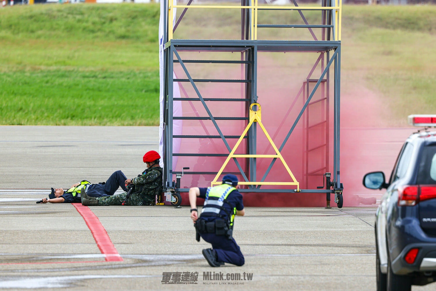 漢光39號演習桃園國際機場反空機降作戰演練 - 第18張圖
