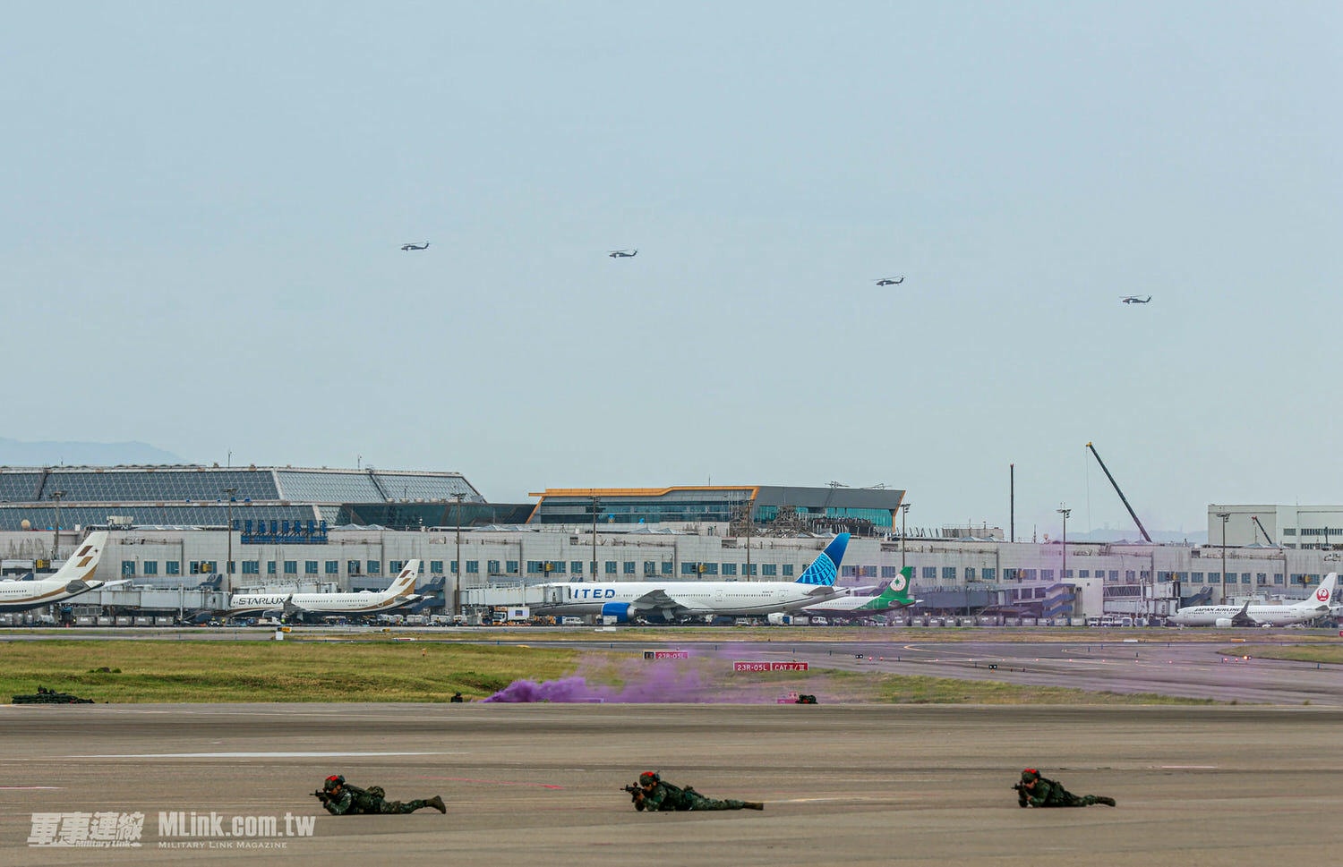 漢光39號演習桃園國際機場反空機降作戰演練 - 第7張圖